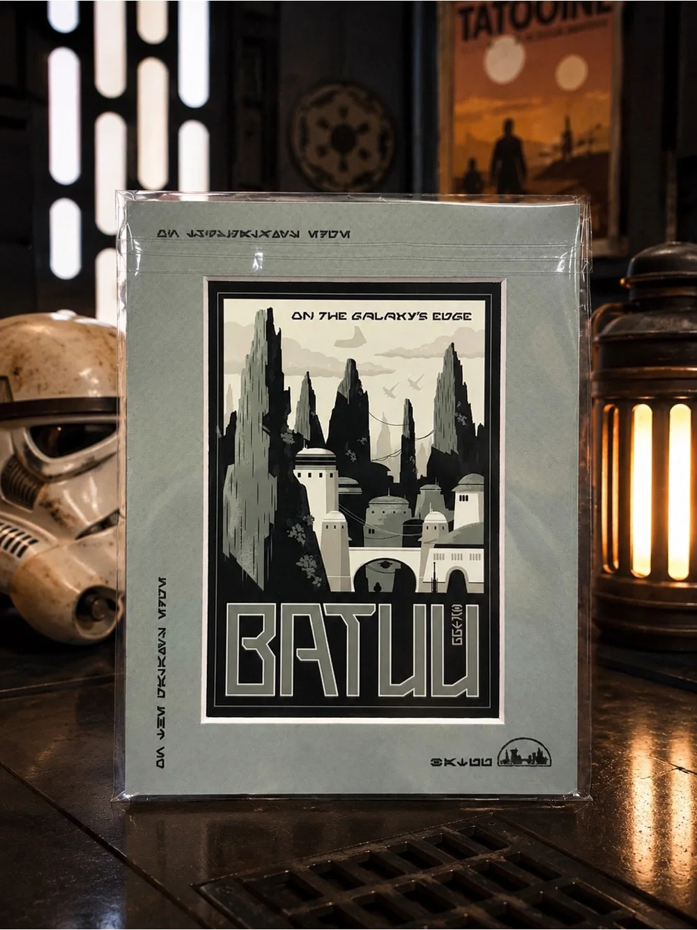Star Wars Galaxy’s Edge Batuu Deluxe Art Print by Skugg Disney Parks NWT